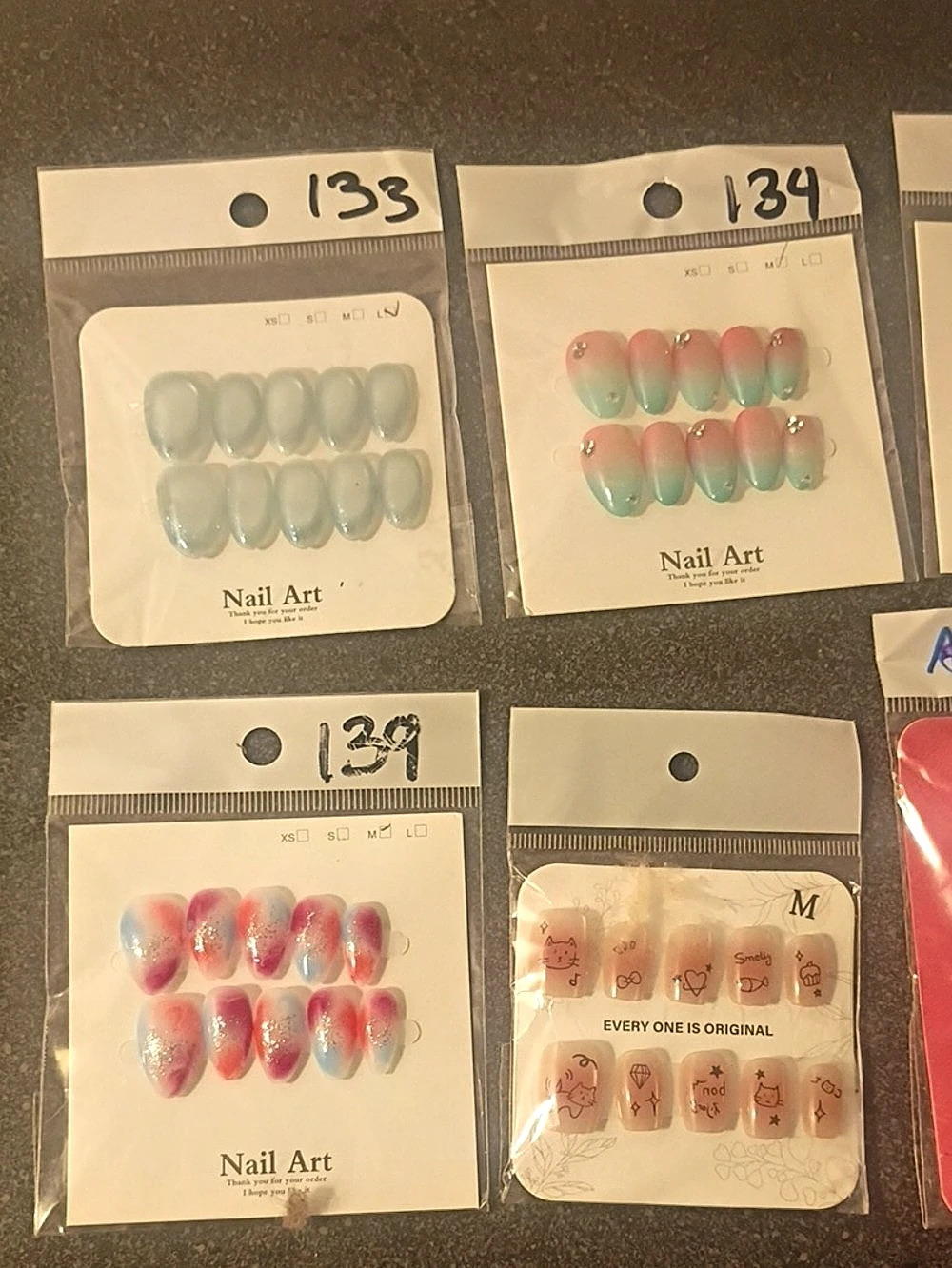 Brand New Custom Full Set Press On Bundle